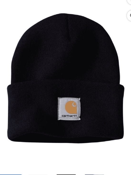 Carhartt Other - Carhartt A18NVY Men's Knit Cuffed Beanie, Black, One Size